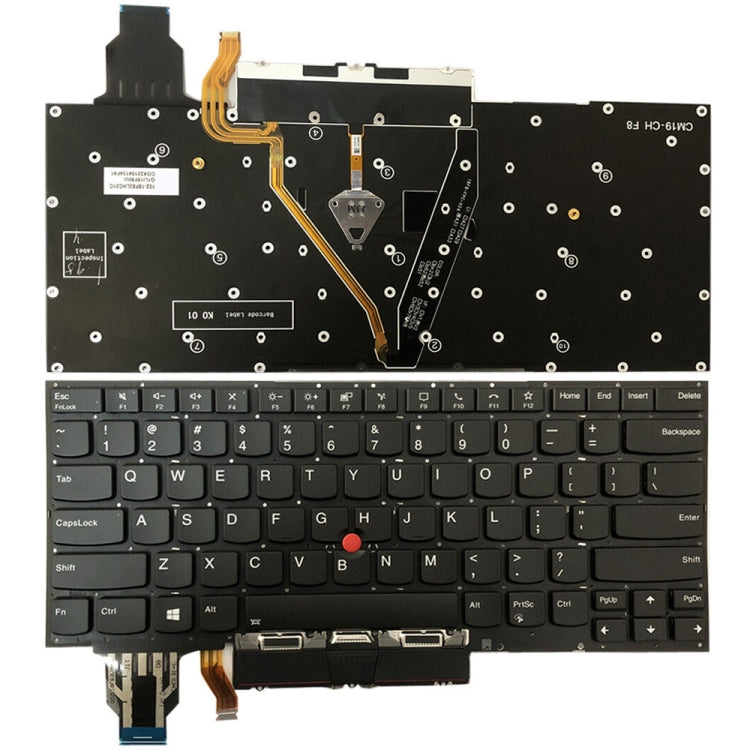 Clavier d'ordinateur portable rétroéclairé version US avec bouton Touchpad