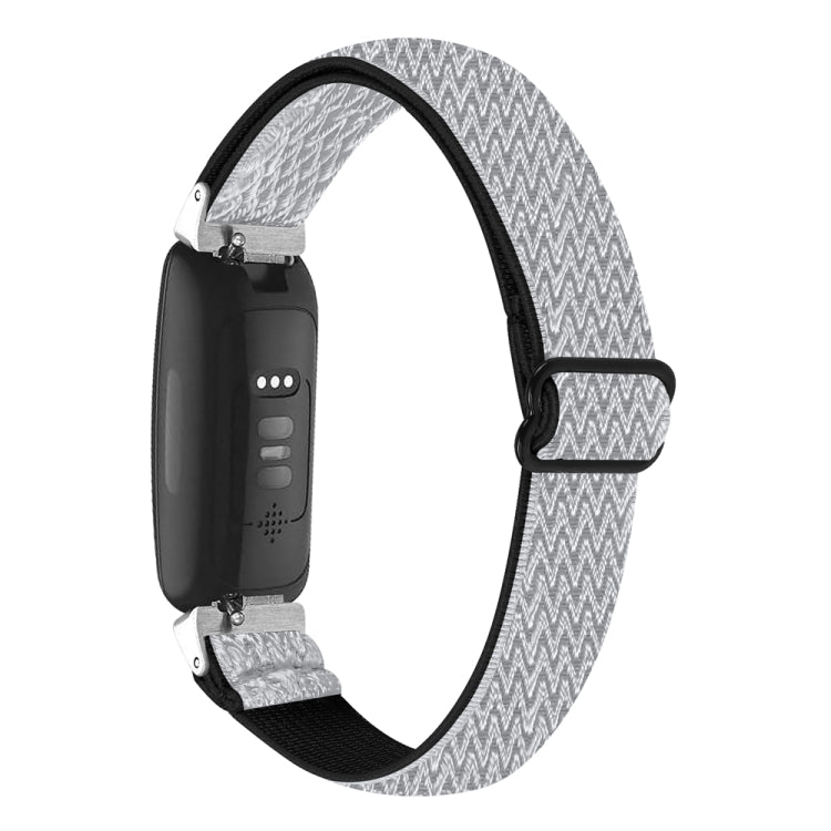 Bracelet de montre en nylon tressé à boucle ondulée, For Fitbit Inspire 3