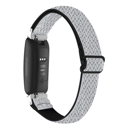 Bracelet de montre en nylon tressé à boucle ondulée, For Fitbit Inspire 3