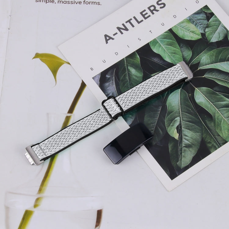 Bracelet de montre en nylon tressé à boucle ondulée, For Fitbit Inspire 3
