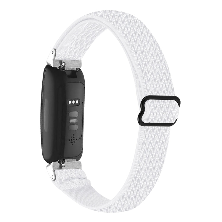 Bracelet de montre en nylon tressé à boucle ondulée, For Fitbit Inspire 3