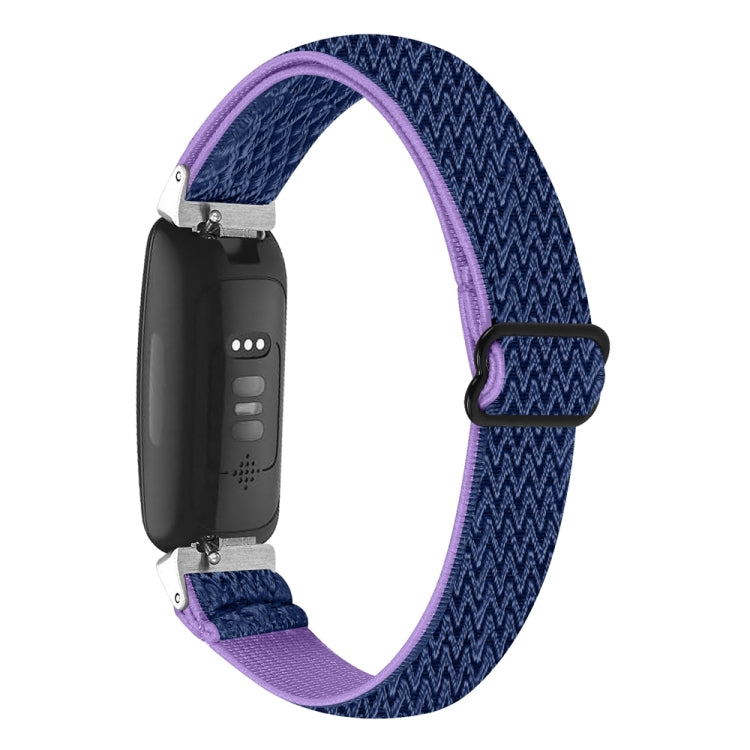 Bracelet de montre en nylon tressé à boucle ondulée, For Fitbit Inspire 3
