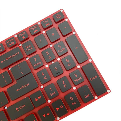 Clavier d'ordinateur portable à rétroéclairage rouge version américaine