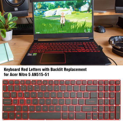 Clavier d'ordinateur portable à rétroéclairage rouge version américaine