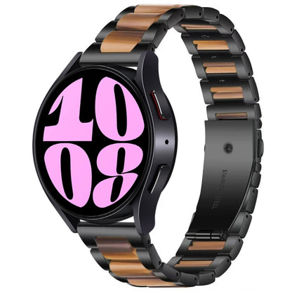 Bracelet de montre en métal à trois perles, For Samsung Galaxy Watch 6 / 6 Classic