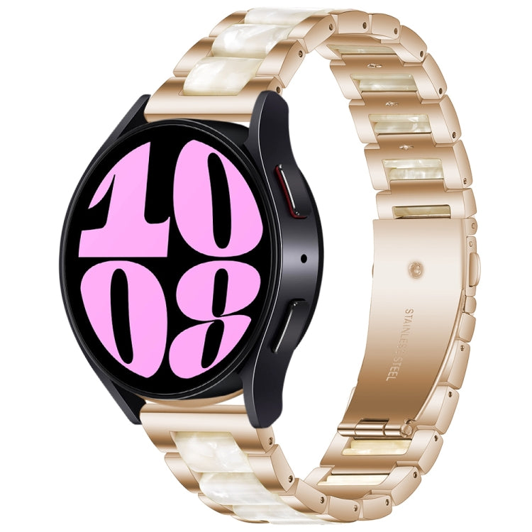 Bracelet de montre en métal à trois perles, For Samsung Galaxy Watch 6 / 6 Classic