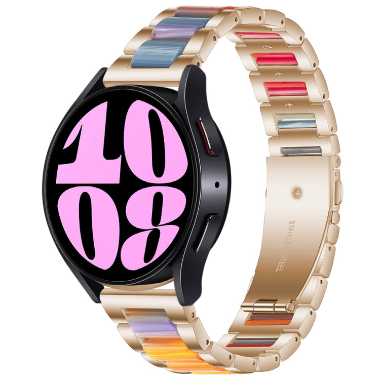 Bracelet de montre en métal à trois perles, For Samsung Galaxy Watch 6 / 6 Classic