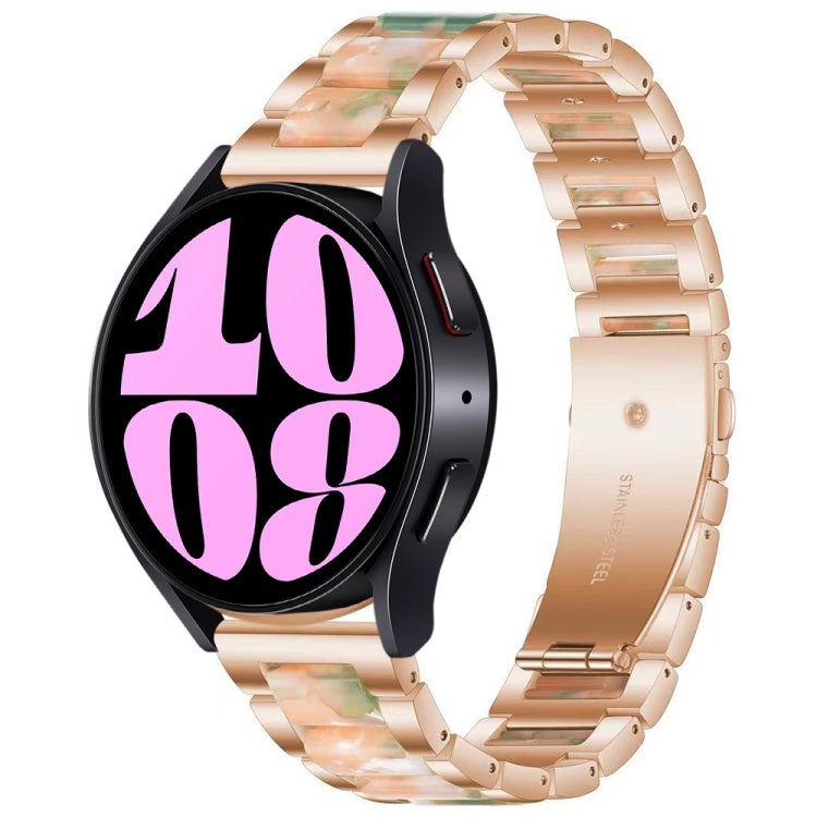 Bracelet de montre en métal à trois perles, For Samsung Galaxy Watch 6 / 6 Classic