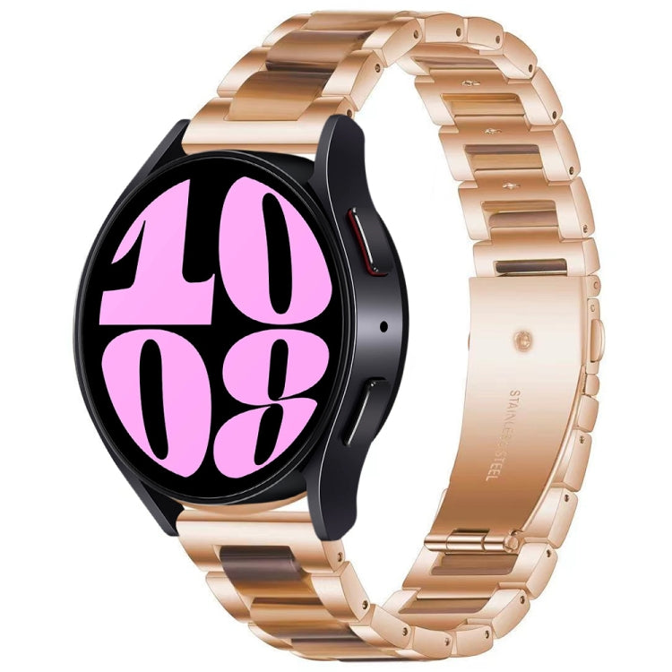 Bracelet de montre en métal à trois perles, For Samsung Galaxy Watch 6 / 6 Classic