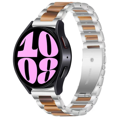 Bracelet de montre en métal à trois perles, For Samsung Galaxy Watch 6 / 6 Classic