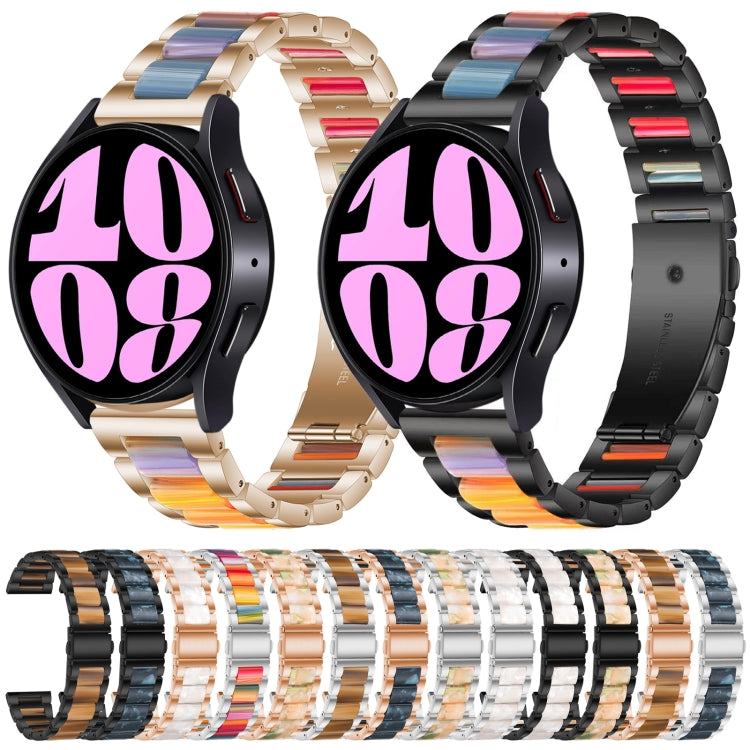 Bracelet de montre en métal à trois perles, For Samsung Galaxy Watch 6 / 6 Classic