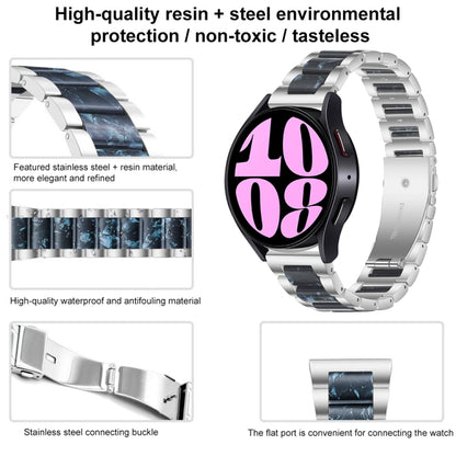Bracelet de montre en métal à trois perles, For Samsung Galaxy Watch 6 / 6 Classic