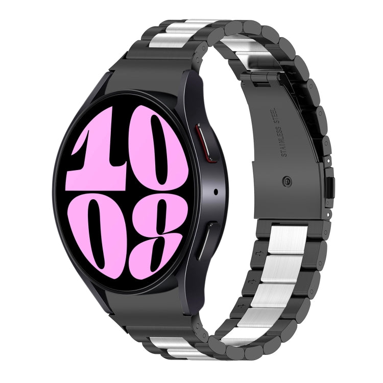 Bracelet de montre en acier inoxydable à trois perles, For Samsung Galaxy Watch 6 / 6 Classic