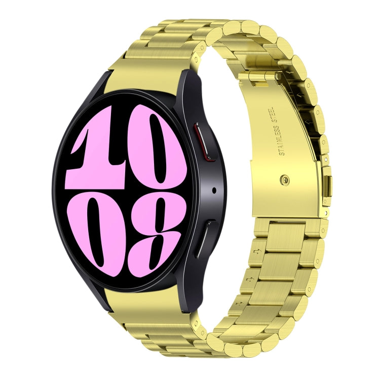 Bracelet de montre en acier inoxydable à trois perles, For Samsung Galaxy Watch 6 / 6 Classic