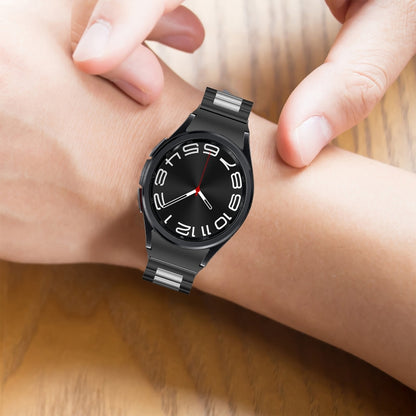 Bracelet de montre en acier inoxydable à trois perles, For Samsung Galaxy Watch 6 / 6 Classic