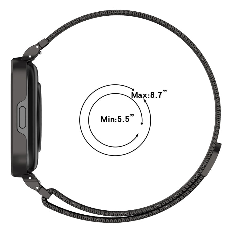 Bracelet de montre en métal Milan 2 en 1 avec cadre de montre, For Redmi Watch 3 Lite / Watch 3 Active