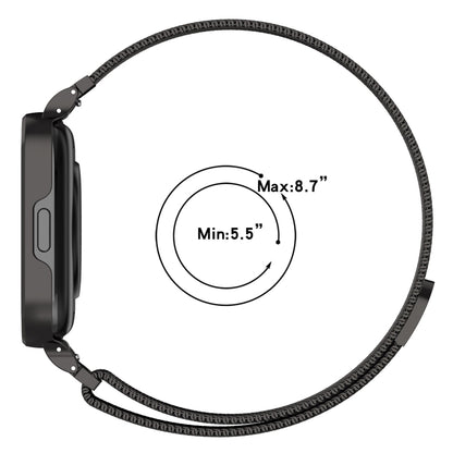 Bracelet de montre en métal Milan 2 en 1 avec cadre de montre, For Redmi Watch 3 Lite / Watch 3 Active