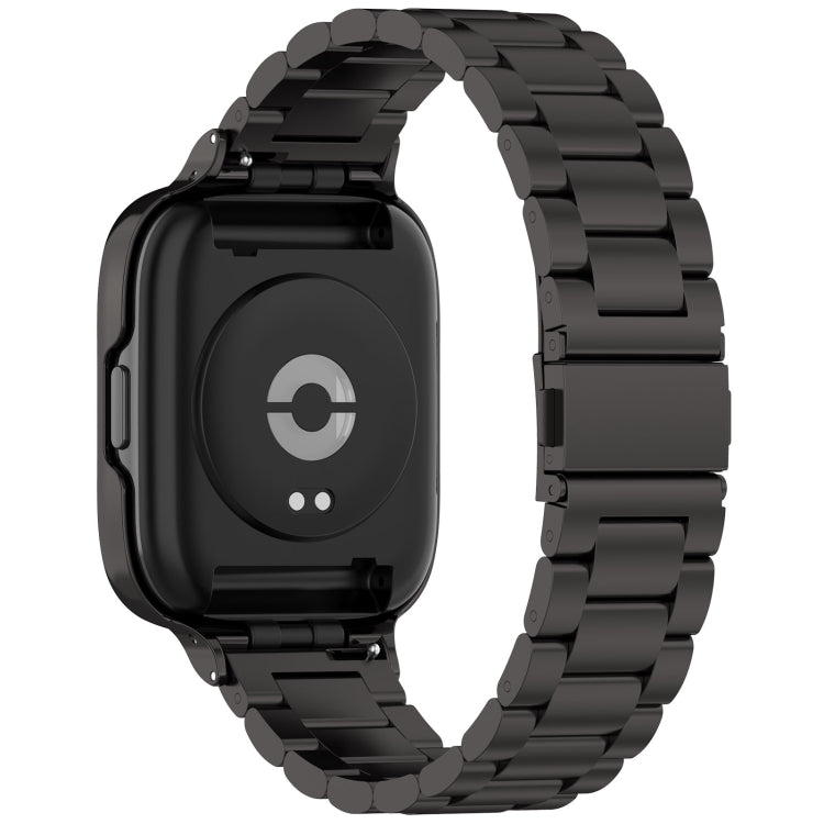 Bracelet de montre en métal à trois perles 2 en 1 avec cadre de montre, For Redmi Watch 3 Lite / Watch 3 Active
