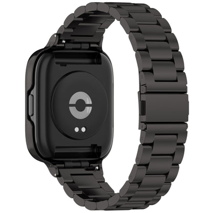 Bracelet de montre en métal à trois perles 2 en 1 avec cadre de montre, For Redmi Watch 3 Lite / Watch 3 Active