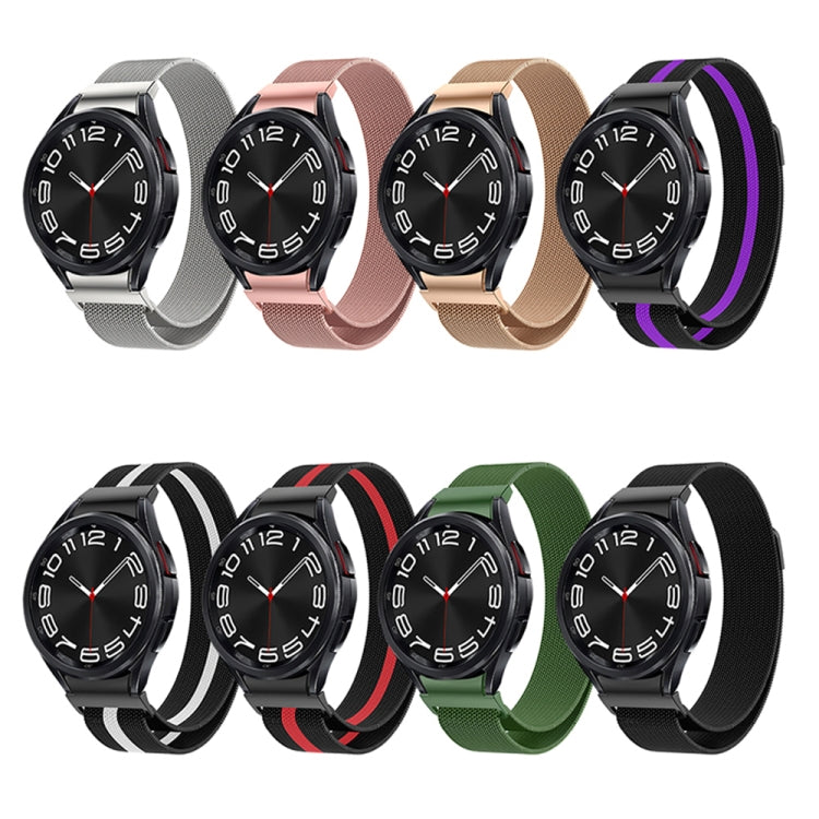Bracelet de montre en métal milanais, For Samsung Galaxy Watch 6
