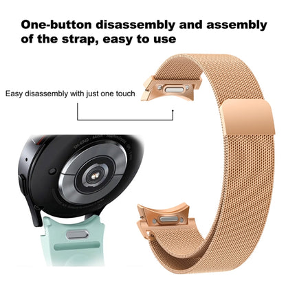 Bracelet de montre en métal milanais, For Samsung Galaxy Watch 6
