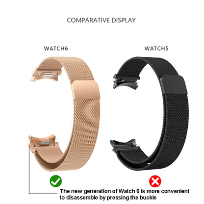 Bracelet de montre en métal milanais, For Samsung Galaxy Watch 6