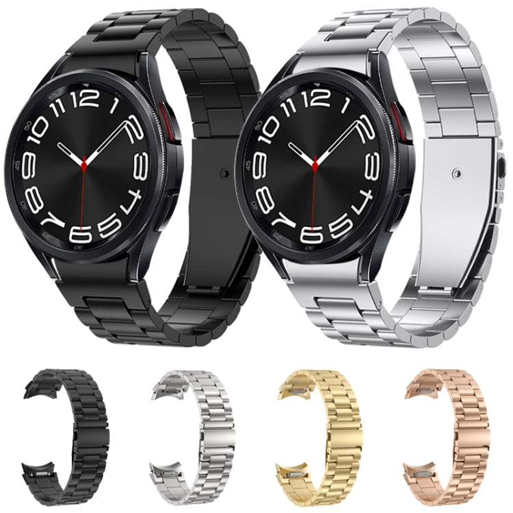 Bracelet de montre en métal à trois souches, For Samsung Galaxy Watch 6