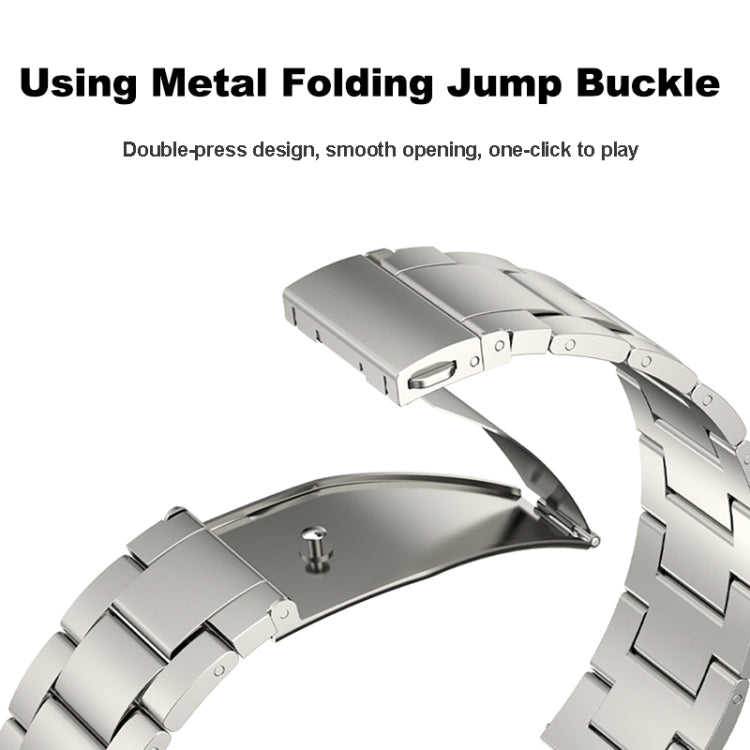 Bracelet de montre en métal à trois souches, For Samsung Galaxy Watch 6