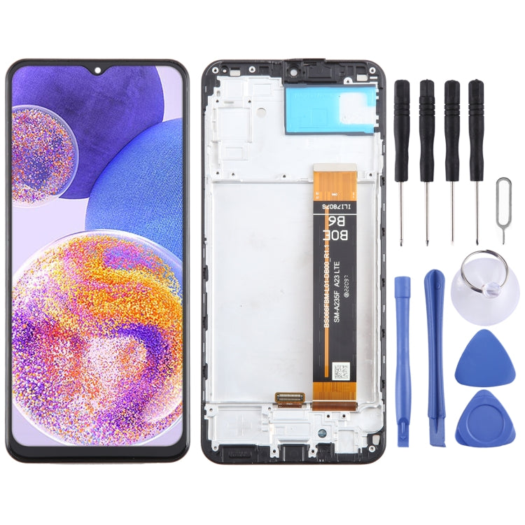 Ensemble complet de numériseur d'écran LCD OEM avec cadre, For Samsung Galaxy A23 4G SM-A235F, For Samsung Galaxy A23 5G SM-A236B, For Samsung Galaxy A14 5G SM-A146B, For Samsung Galaxy A04S SM-A047