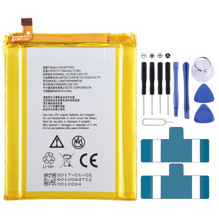 Remplacement de la batterie, For ZTE Vodafone Smart V8 VFD710, For ZTE Blade A71 2021 / Voyage 10, For ZTE 30 Pro /  S30 SE 8030N, For ZTE Blade A7S A7 2020, For ZTE Blade A6 Max A0605, For ZTE Blade V8 Mini BV0850 V0850, For ZTE Axon 7 Max 3D C2017   ...