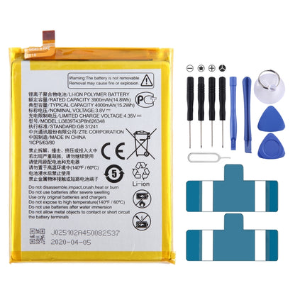 Remplacement de la batterie, For ZTE Vodafone Smart V8 VFD710, For ZTE Blade A71 2021 / Voyage 10, For ZTE 30 Pro /  S30 SE 8030N, For ZTE Blade A7S A7 2020, For ZTE Blade A6 Max A0605, For ZTE Blade V8 Mini BV0850 V0850, For ZTE Axon 7 Max 3D C2017   ...