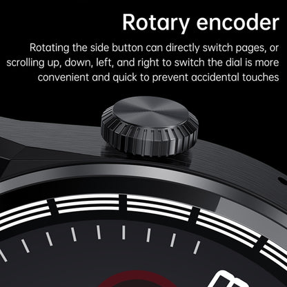 HDT MAX 1,60 pouces Cadran noir Bande de silicone IP68 Montre intelligente étanche Prise en charge des appels Bluetooth, Black Dial Silicone Band