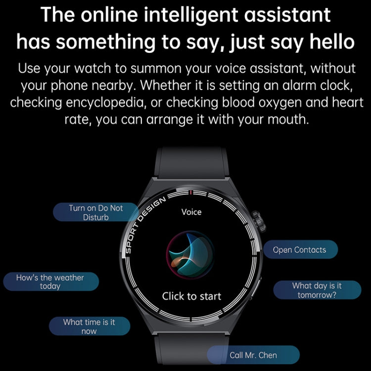 HDT MAX 1,60 pouces Cadran noir Bande de silicone IP68 Montre intelligente étanche Prise en charge des appels Bluetooth, Black Dial Silicone Band