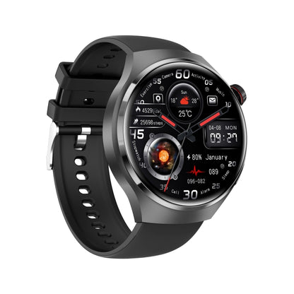 Bracelet intelligent GT4, montre intelligente de 1,53 pouces, prise en charge des appels Bluetooth/NFC/fréquence cardiaque