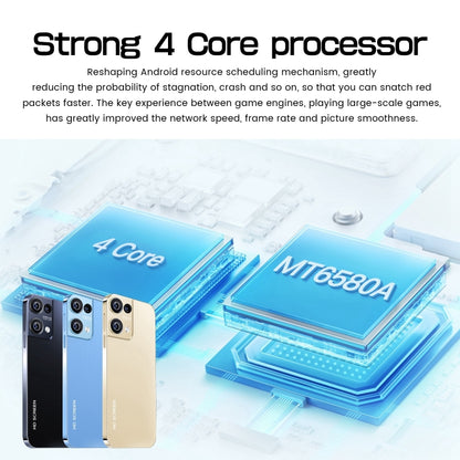 Reno8 Pro / B55, écran 6,49 pouces, identification faciale, Android 8.1 MTK6580A Quad Core, réseau : 3G, OTG, double SIM, Reno8 Pro / B55 2GB+16GB