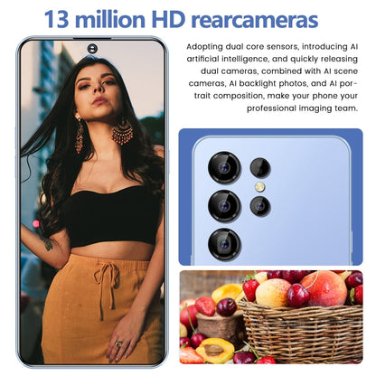 S23 Ultra / U19, écran 6,53 pouces, identification faciale et identification par empreinte digitale latérale, Android 9.1 MTK6753 Octa Core, réseau : 4G, double SIM, 3GB+64GB