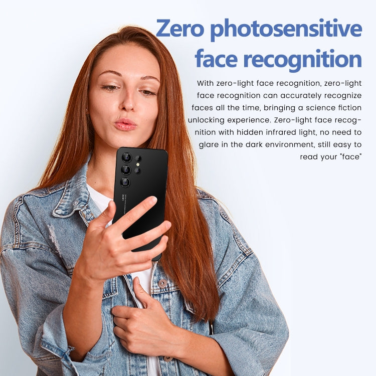 S23 Ultra / U19, écran 6,53 pouces, identification faciale et identification par empreinte digitale latérale, Android 9.1 MTK6753 Octa Core, réseau : 4G, double SIM, 3GB+64GB