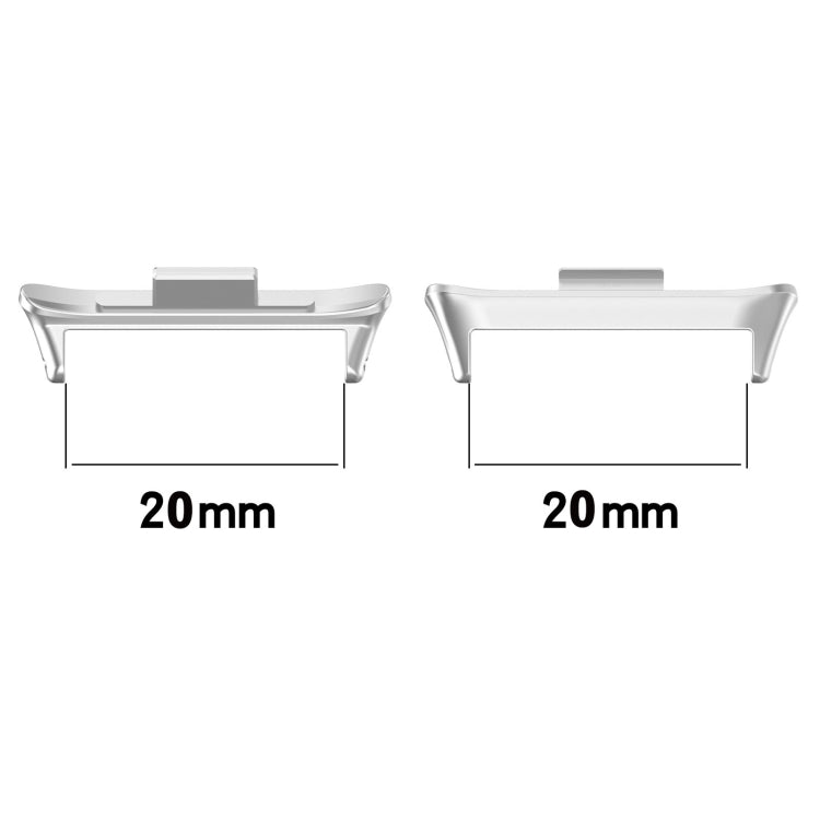 1 paire de connecteurs de bracelet de montre en métal en acier inoxydable, For Xiaomi Mi Band 8 Pro