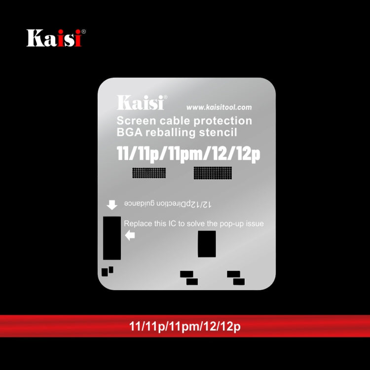 Kaisi LCD Screen IC BGA Reballing Pochoir pour iPhone 11 à 14 Pro Max