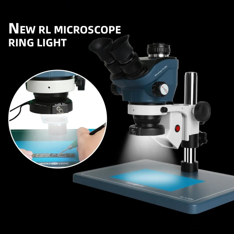 Kaisi RL1 28 perles de lampe Interface USB luminosité réglable Microscope LED anneau lumineux
