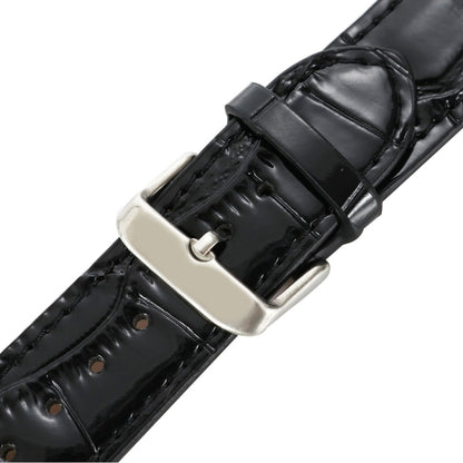 Dragonne en cuir texturé crocodile, For Apple Watch Series 7 45mm / 6 & SE & 5 & 4 44mm / 3 & 2 & 1 42mm, For Apple Watch Ultra 49mm / Series 8&7 45mm / SE 2&6&SE&5&4 44mm / 3&2&1 42mm, For Apple Watch Series 8&7 41mm / SE 2&6&SE&5&4 40mm / 3&2&1 38mm ...