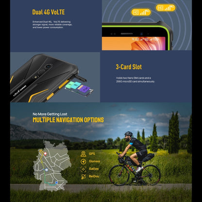 Ulefone Armor X12, téléphone robuste, déverrouillage du visage, 5,45 pouces Android 13 Go MediaTek Helio A22 Quad Core, réseau : 4G, NFC, 3GB+32GB