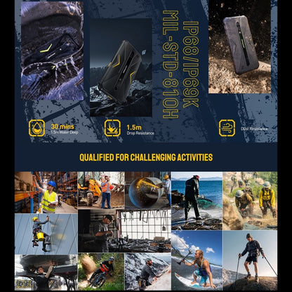 Ulefone Armor X12, téléphone robuste, déverrouillage du visage, 5,45 pouces Android 13 Go MediaTek Helio A22 Quad Core, réseau : 4G, NFC, 3GB+32GB