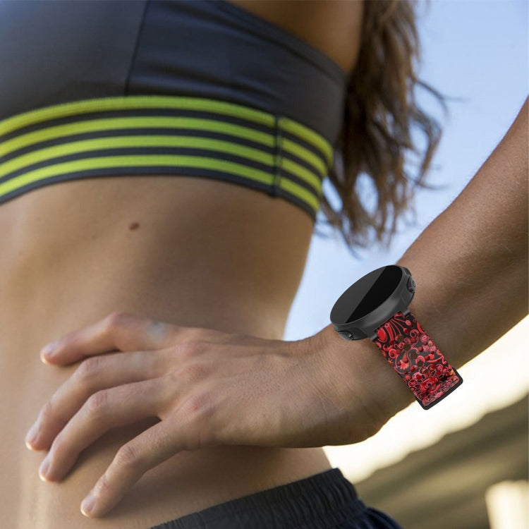 Pour Garmin Forerunner 220/230/235/735XT/S20 impression Silicone remplacement bracelet de montre bracelet