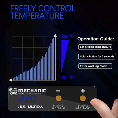 Plateforme de préchauffage mécanique IX5 Ultra universelle pour la réparation de cartes mères