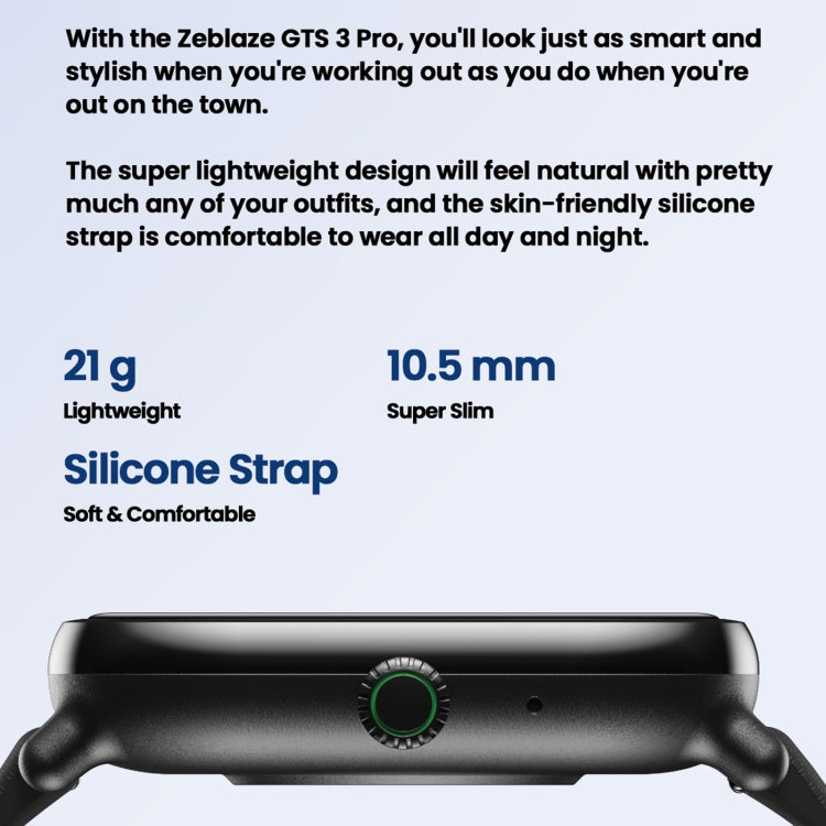 Montre intelligente de remise en forme HD Zeblaze GTS 3 Pro IP68 1,97 pouces
