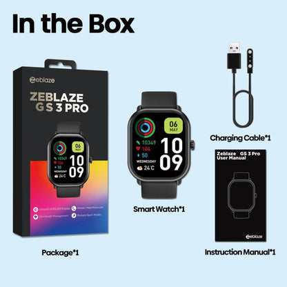 Montre intelligente de remise en forme HD Zeblaze GTS 3 Pro IP68 1,97 pouces