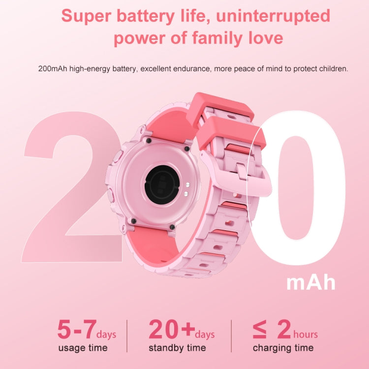 Montre intelligente pour enfants IP68 à écran rond HT19 de 1,2 pouces, prise en charge de la surveillance du sommeil