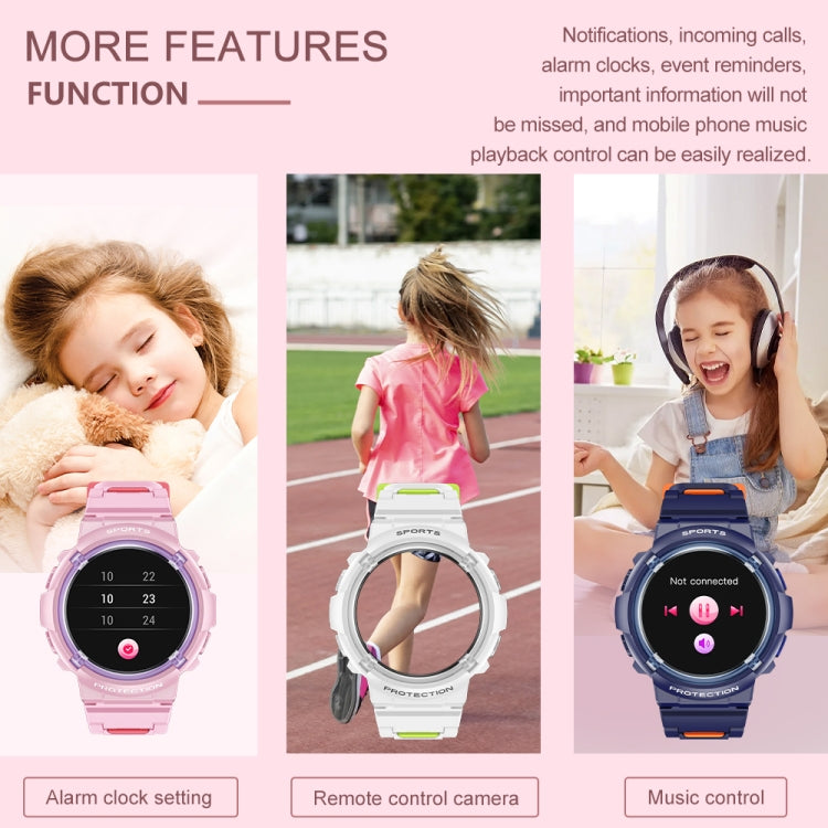 Montre intelligente pour enfants IP68 à écran rond HT19 de 1,2 pouces, prise en charge de la surveillance du sommeil