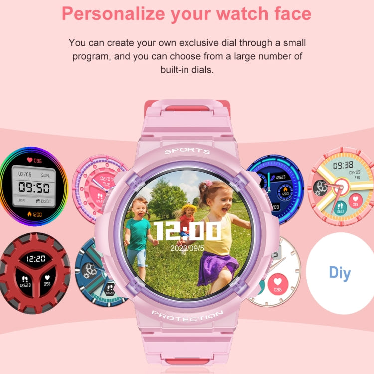 Montre intelligente pour enfants IP68 à écran rond HT19 de 1,2 pouces, prise en charge de la surveillance du sommeil